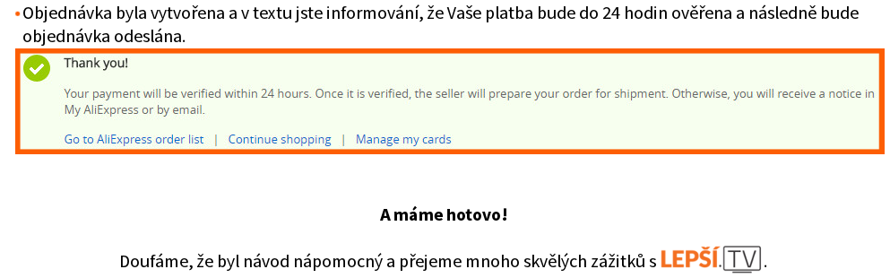 Objednanie externého prijímača 12