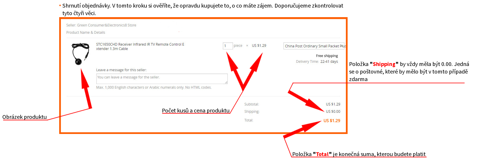 Objednanie externého prijímača 10